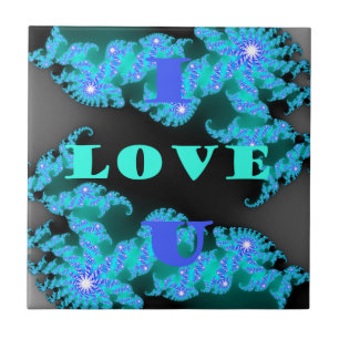 Mooie kleurrijke liefde universum vector ontwerp k tegeltje