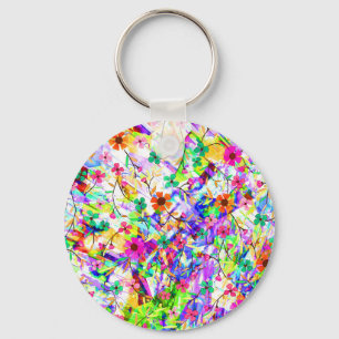 Mooie kleurrijke magische zomer bloemen Case-Mate Sleutelhanger