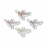 Mooie, kleurrijke mensvogels sticker (Voorkant)