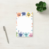 Mooie Kleurrijke Monster Rand Notitieblok Kinderen Post-it® Notes (Kantoor)