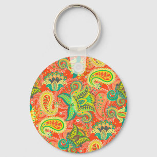 Mooie kleurrijke naadloze paisleypatroon OtterBox Sleutelhanger