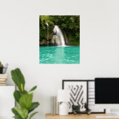 Mooie, kleurrijke Natuur voor waterval Poster (Thuiskantoor)