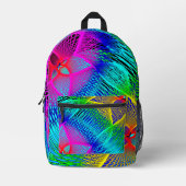 Mooie kleurrijke Neon Lights rugzak (Voorkant)