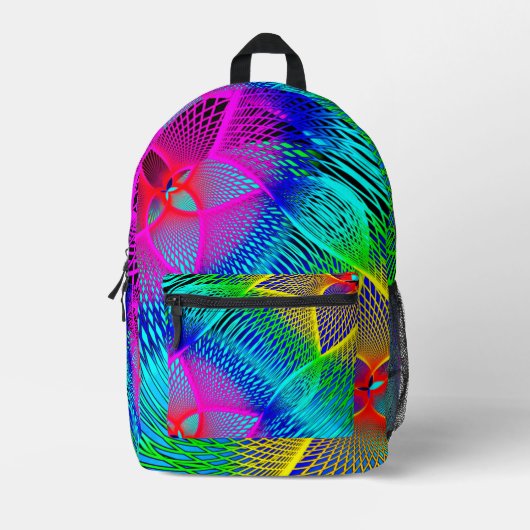 Mooie kleurrijke Neon Lights rugzak (Voorkant)
