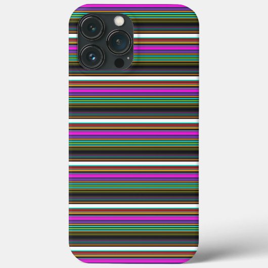 Mooie kleurrijke neon strepen Case-Mate iPhone case (Achterkant)