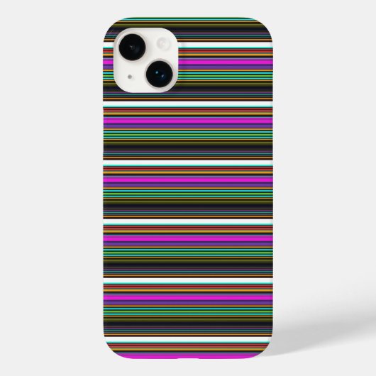 Mooie kleurrijke neon strepen Case-Mate iPhone case (Achterkant)