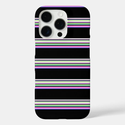 Mooie kleurrijke neon strepen Case-Mate iPhone case (Achterkant)