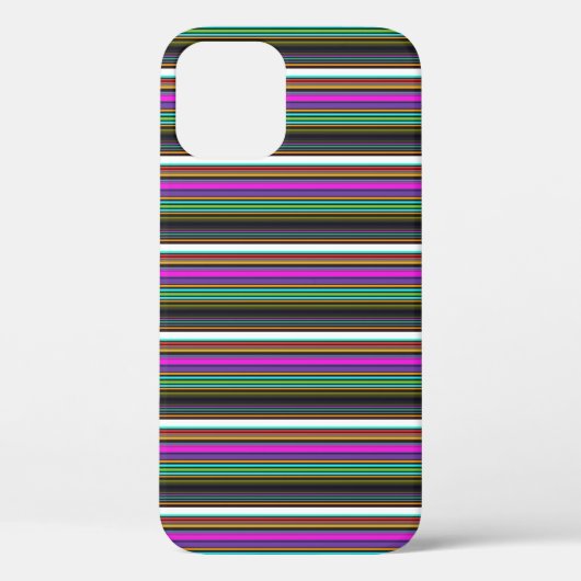 Mooie kleurrijke neon strepen Case-Mate iPhone case (Achterkant)