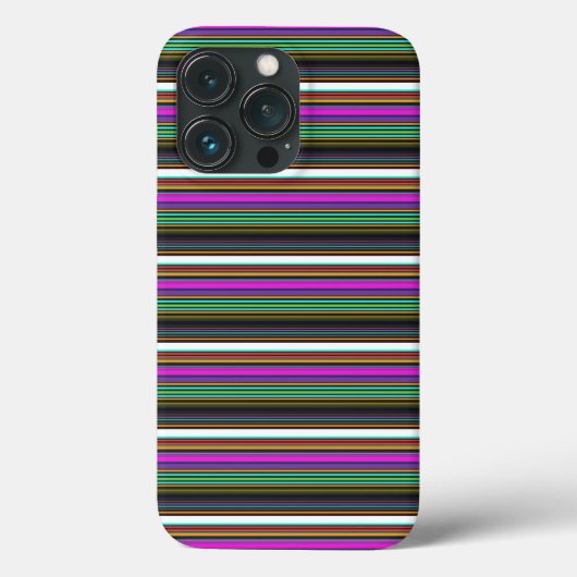 Mooie kleurrijke neon strepen Case-Mate iPhone case (Achterkant)