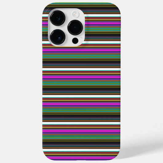 Mooie kleurrijke neon strepen Case-Mate iPhone case (Achterkant)