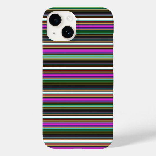 Mooie kleurrijke neon strepen Case-Mate iPhone case (Achterkant)