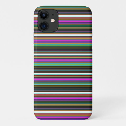 Mooie kleurrijke neon strepen Case-Mate iPhone case (Achterkant)