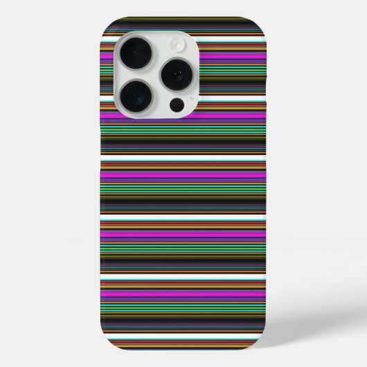 Mooie kleurrijke neon strepen Case-Mate iPhone case (Achterkant)