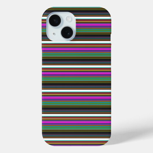 Mooie kleurrijke neon strepen Case-Mate iPhone case (Achterkant)
