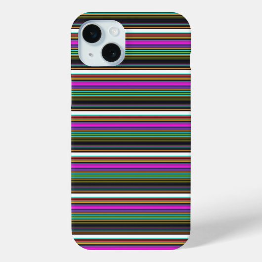 Mooie kleurrijke neon strepen Case-Mate iPhone case (Achterkant)