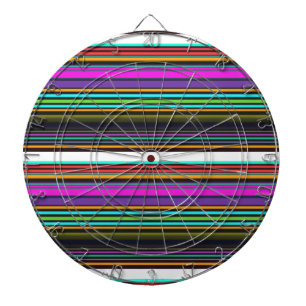 Mooie kleurrijke neon strepen dartbord