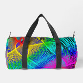 Mooie kleurrijke neonlichten plunjezak (Achterkant)