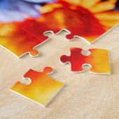 Mooie kleurrijke Orb Flower Reflectie Legpuzzel (Zijkant)