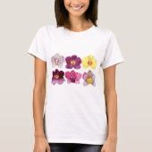 mooie kleurrijke orchideeën t-shirt (Voorkant)