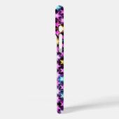 Mooie kleurrijke paarse glanzende sterren Case-Mate iPhone case (Achterkant / Links)