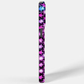 Mooie kleurrijke paarse glanzende sterren Case-Mate iPhone case (Achterkant / Rechts)