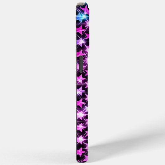 Mooie kleurrijke paarse glanzende sterren Case-Mate iPhone case (Achterkant / Rechts)