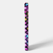 Mooie kleurrijke paarse glanzende sterren Case-Mate iPhone case (Achterkant / Links)