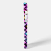 Mooie kleurrijke paarse glanzende sterren Case-Mate iPhone case (Achterkant / Links)