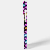 Mooie kleurrijke paarse glanzende sterren Case-Mate iPhone case (Achterkant / Links)