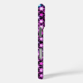 Mooie kleurrijke paarse glanzende sterren Case-Mate iPhone case (Achterkant / Rechts)