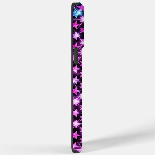 Mooie kleurrijke paarse glanzende sterren Case-Mate iPhone case (Achterkant / Rechts)