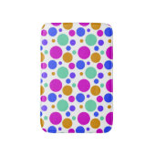 Mooie kleurrijke poka Dots Pattern Badmat (Voorkant Verticaal)