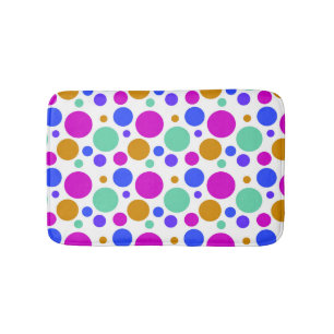 Mooie kleurrijke poka Dots Pattern Badmat