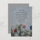 Mooie kleurrijke Rozen bedankje Bedankkaart (Voorkant / Achterkant)