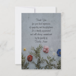 Mooie kleurrijke Rozen bedankje Bedankkaart