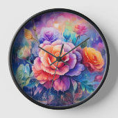 Mooie kleurrijke Rozen Wood Lijst (Voorkant)