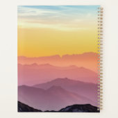 Mooie kleurrijke Sky Mountains gepersonaliseerd Planner (Achterkant)