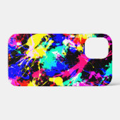 Mooie kleurrijke spattenverf Case-Mate iPhone case (Achterkant (horizontaal))
