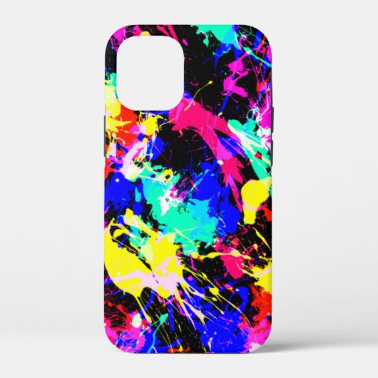 Mooie kleurrijke spattenverf Case-Mate iPhone case (Achterkant)