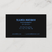 Mooie, kleurrijke standaard visitekaartje (Achterkant)