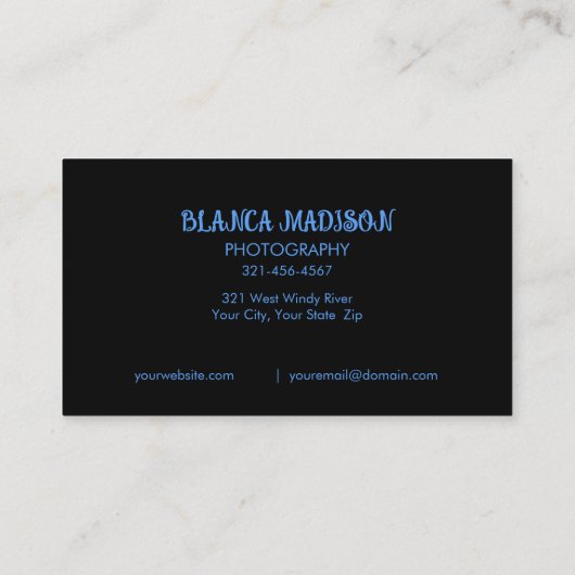 Mooie, kleurrijke standaard visitekaartje (Achterkant)