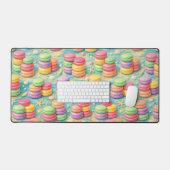 MOOIE KLEURRIJKE STAPELS MACARONS BUREAUMAT (Keyboard & Muis)