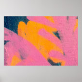 Mooie, kleurrijke straatkunst graffiti achteraan poster (Voorkant)