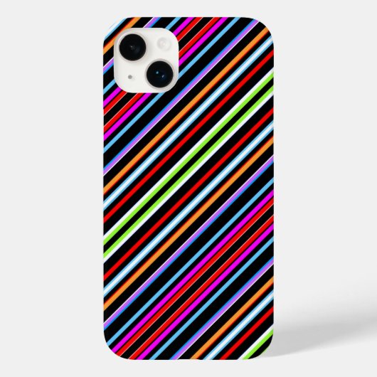 Mooie kleurrijke strepen Case-Mate iPhone case (Achterkant)