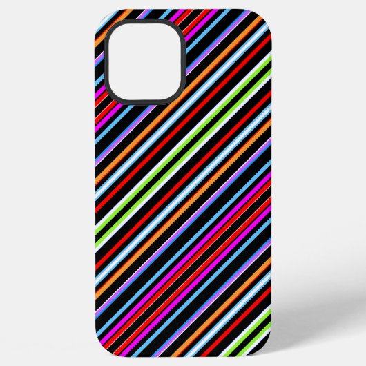 Mooie kleurrijke strepen iPhone hoesje (Achterkant)