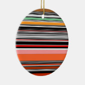 Mooie kleurrijke strepen keramisch ornament (Rechts)