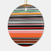 Mooie kleurrijke strepen keramisch ornament (Links)