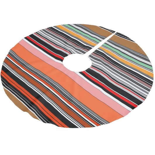 Mooie kleurrijke strepen kerstboom rok (Gekanteld)