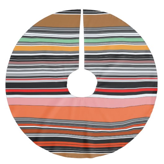 Mooie kleurrijke strepen kerstboom rok (Voorkant)