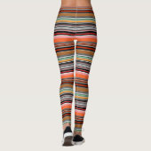 Mooie kleurrijke strepen leggings (Achterkant)